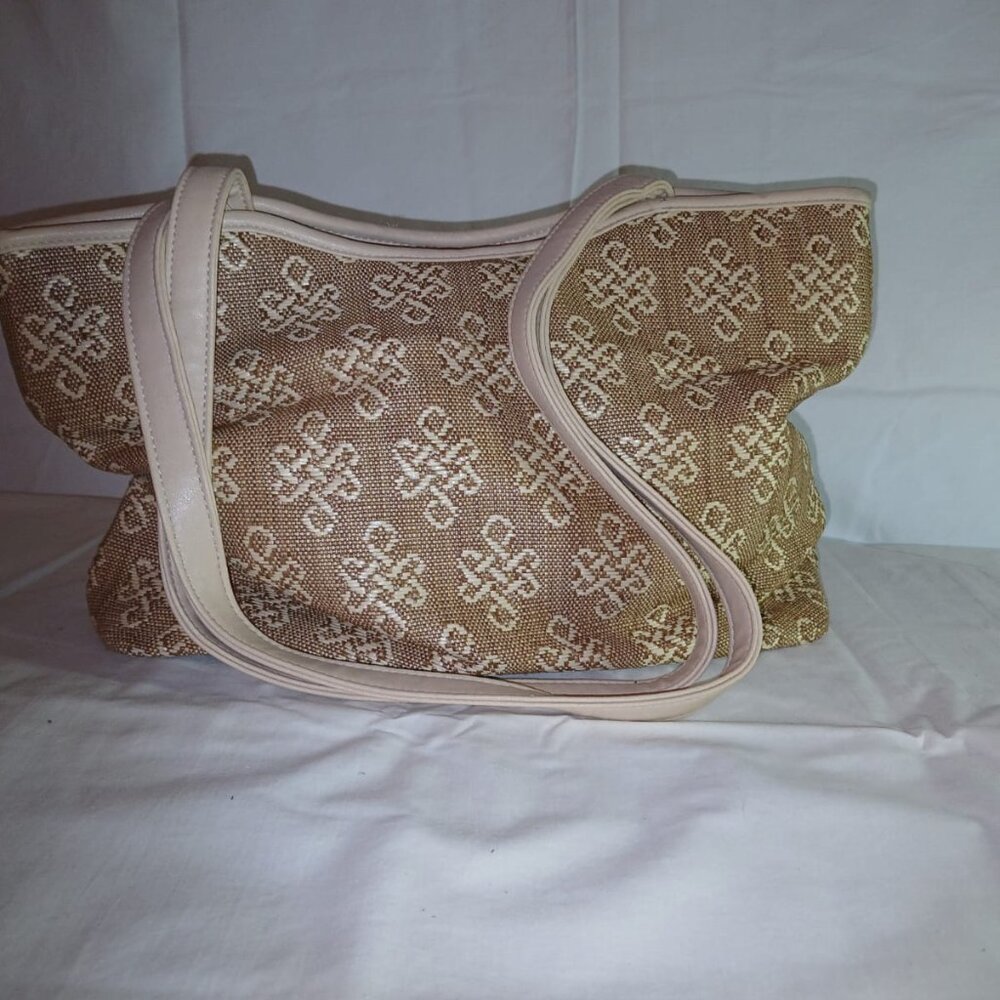 Stone Mountain Woven Leather Handbag